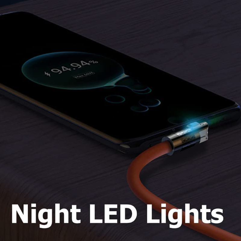 120w USB Typ C Kabel 180 ° rotierendes 6a Kabel Schnell lade datenkabel für Huawei Samsung Xiaomi iPad Datenleitung PD USB zum Typ C.