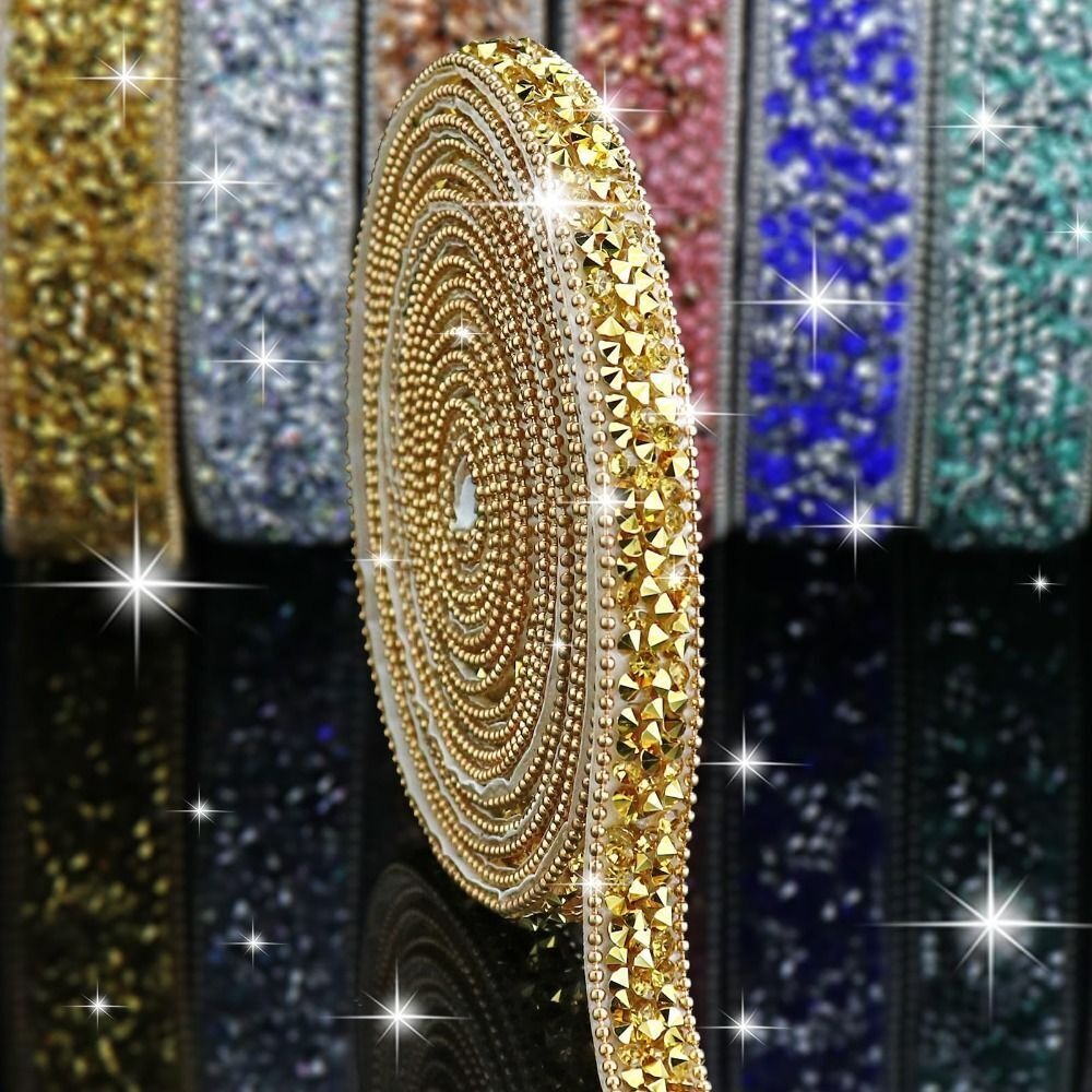 Neue selbstklebende Kristall-Strass-Aufkleber, Bling-Kristall, DIY-Aufkleber, Strassband, Diamantband, Kristallrolle, Glitzer
