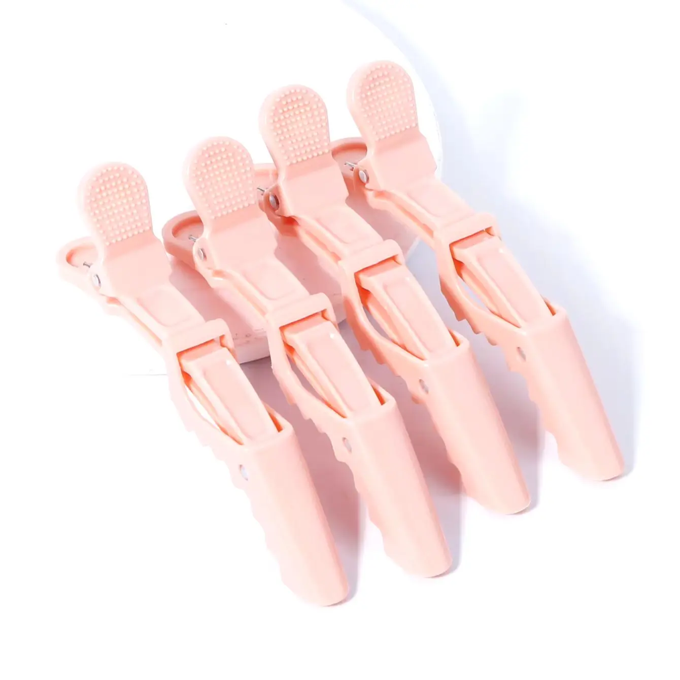 Conjunto de 4 peças de grampos de cabelo e acessórios para salão de cabeleireiro profissional de crocodilo, especiais para perucas de cabelo real