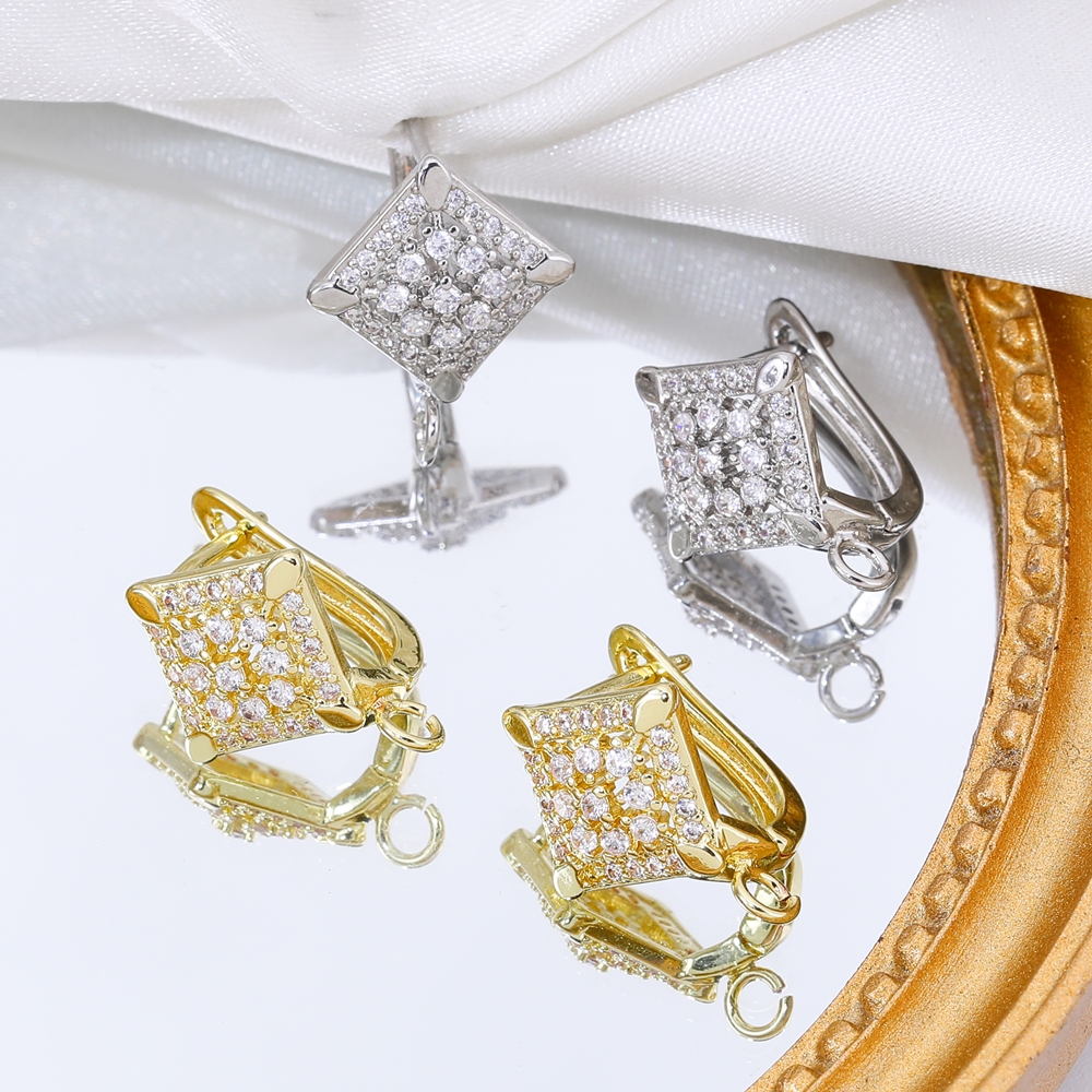 Juya DIY ファインジュエリー材料供給手作りイヤーワイヤーゴールド/シルバーカラーのイヤリングフックアクセサリー高級イヤリング作成のため