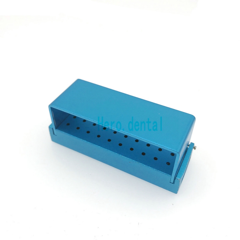 30 furos de alumínio dental bur burs titular bloco caixa desinfecção dental autoclave