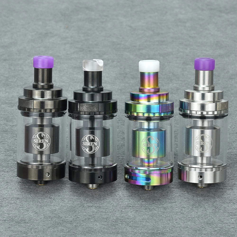 Siren-tanque reconstruible V2 GTA MTL RTA, bobinas individuales, atomizador de tanque RTA de flujo de aire de 22mm/24mm, 2ml/4,5 ml, rta vs kayfun x rta