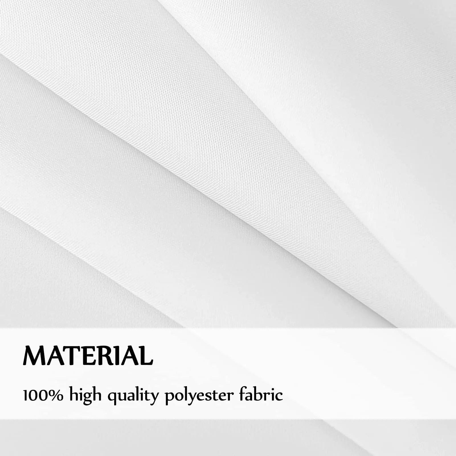 White Table Cloth Stain Resistant Decorative Washable Polyester Rectangle Tablecloths for Dining Table Parties and Wedding