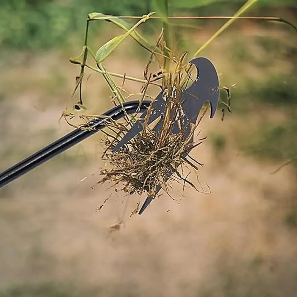 2024 Upgrade, 4 Teeth Manganese Steel Weeder Kit with Handles - Multifunctional Uprooting Weeding Artifact for Gardening