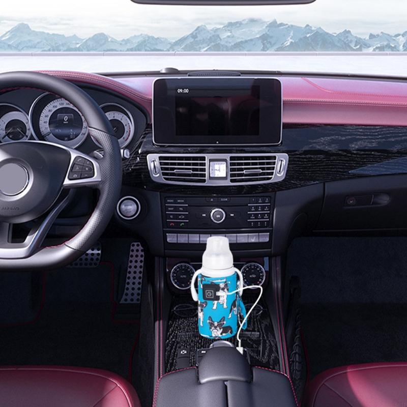 Calentador biberones recargable 581F, seguridad ajustable engranajes para alimentación bebés