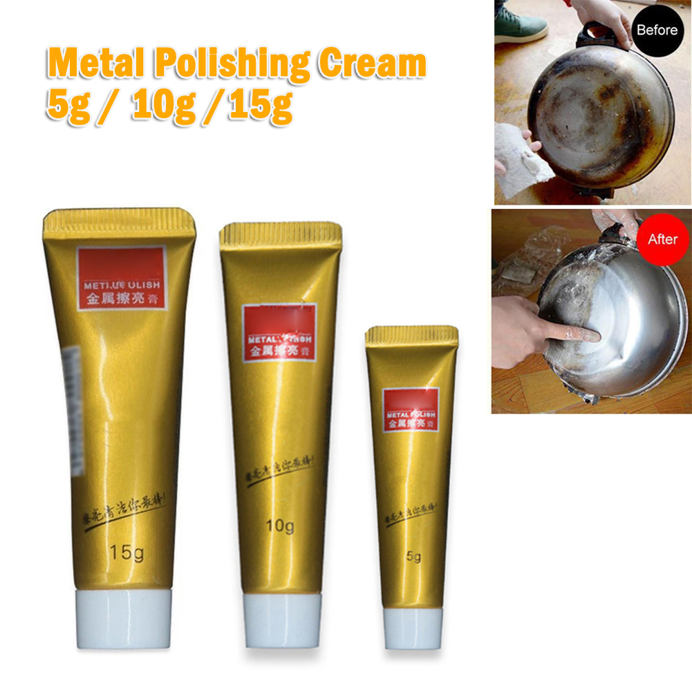 1Pc 5/10/15g Metal Polishing Cream Multifunctional Cleaning Cream Rust Remover Polishing Wax For Metal Ceramic Wood Car Industry