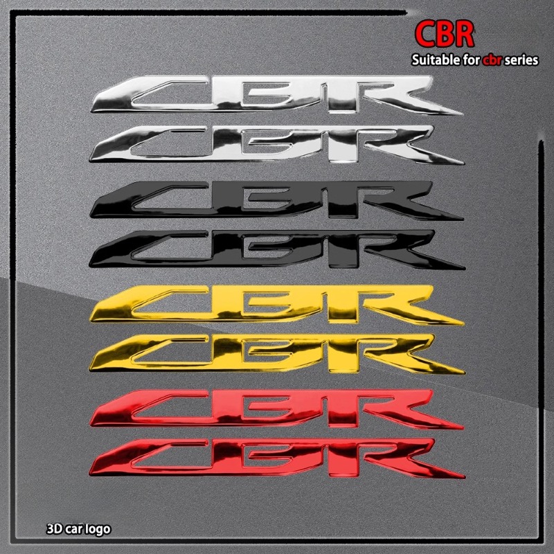 Pegatinas de motocicleta con emblema 3D, calcomanía con logotipo de tanque elevado para Honda CBR 125R 250R 250RR 500R 650R 650F 600RR 1000RR, accesorios