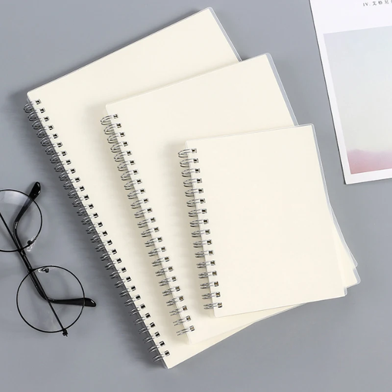 A5 A6 B5 Spiraal boek spoel Notebook Taken Gevoerd DOT Leeg Raster Papier Journal Dagboek Schetsboek Voor schoolbenodigdheden Briefpapier
