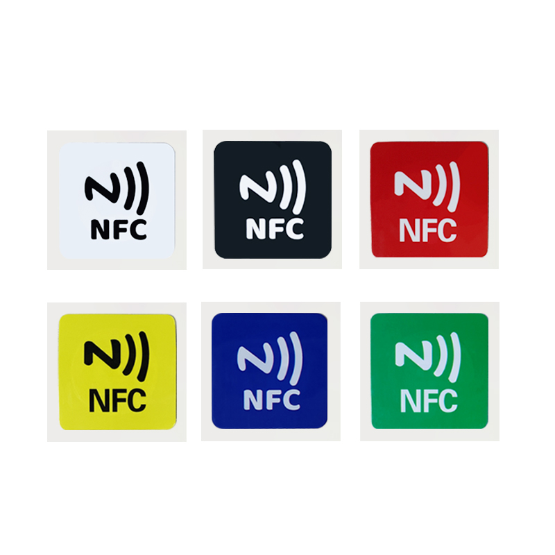 RFID 13.56Mhz Ntag213 Rewritable Sticker Keytag Anti Metal Interference Label NFC Writable Key Token Tag Card