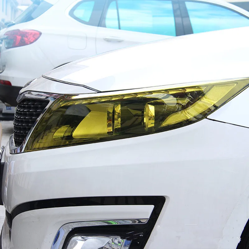 光沢透明ライトブラックスモーク PVC フィルムティント 30 × 60 センチメートル自動車ライトヘッドライトテールライトティントビニールフィルムステッカーラップカバー