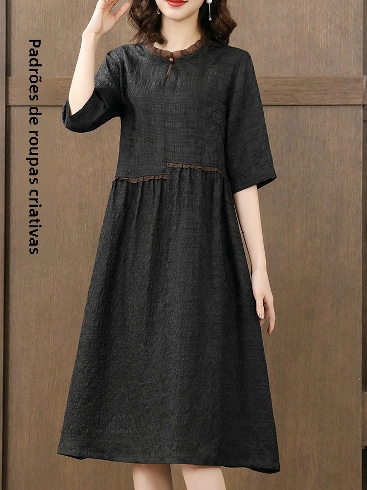 Modelo de Vestido de Seda Pesada C09 para Mulheres, Amostra Real, Corte Personalizado, Diaama de Vestuário, Modelo de Pape...