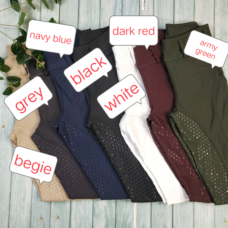 MXLLINA 여성용 화이트 승마 바지, 승마 브리치, 풀 시트 실리콘 대회 레깅스, 안티 필링 스포츠 타이츠