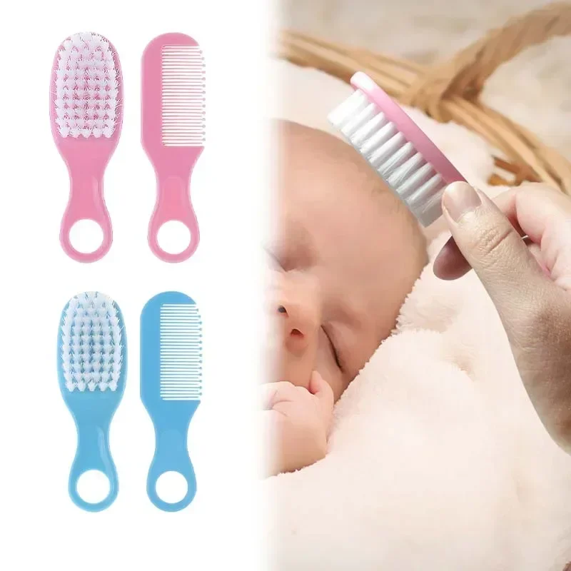 Baby Haarbürste Kamm Tragbare Neugeborenen Kleinkinder Weiche Haarbürste Kopf Massagegerät Fetal Kopf Fett Kamm Kinder Haarpflege Liefert
