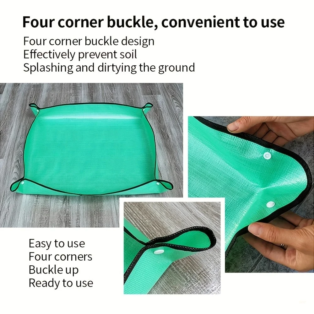 1 stücke Pflanzmatte 50 cm - 100 cm Gartenarbeit Blumentopf Pad Faltbare Garten Pflanze Blumentopf Umpflanzen Wasserdichte Matten