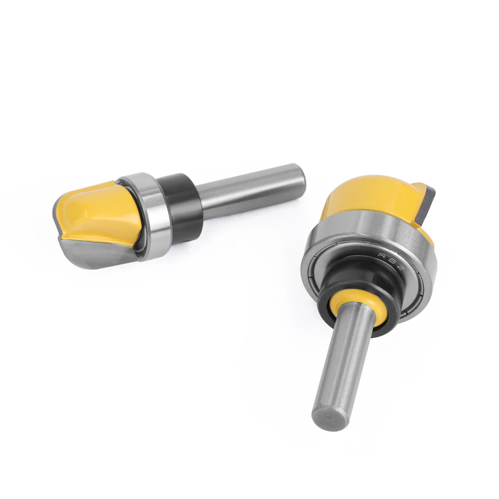 LAVIE 8mm Shank 1-1/8 3/4 เส้นผ่านศูนย์กลางชามถาด Router บิตรอบจมูกเครื่องตัดแบริ่งสําหรับงานไม้ C08044FX