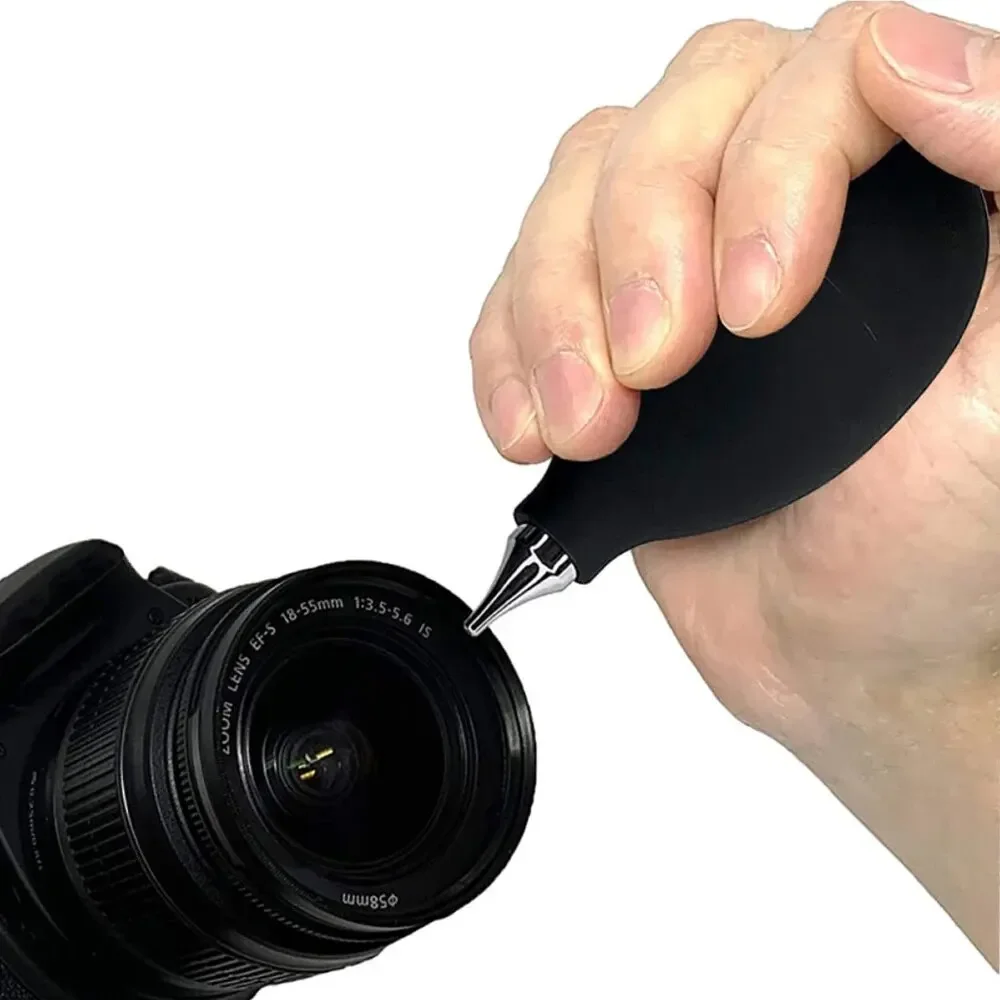 Soplador de aire, limpieza de lentes digitales, cámara, Stock, ordenador, herramienta de limpieza negra, soplado de aire, teclado, reloj, eliminación de polvo