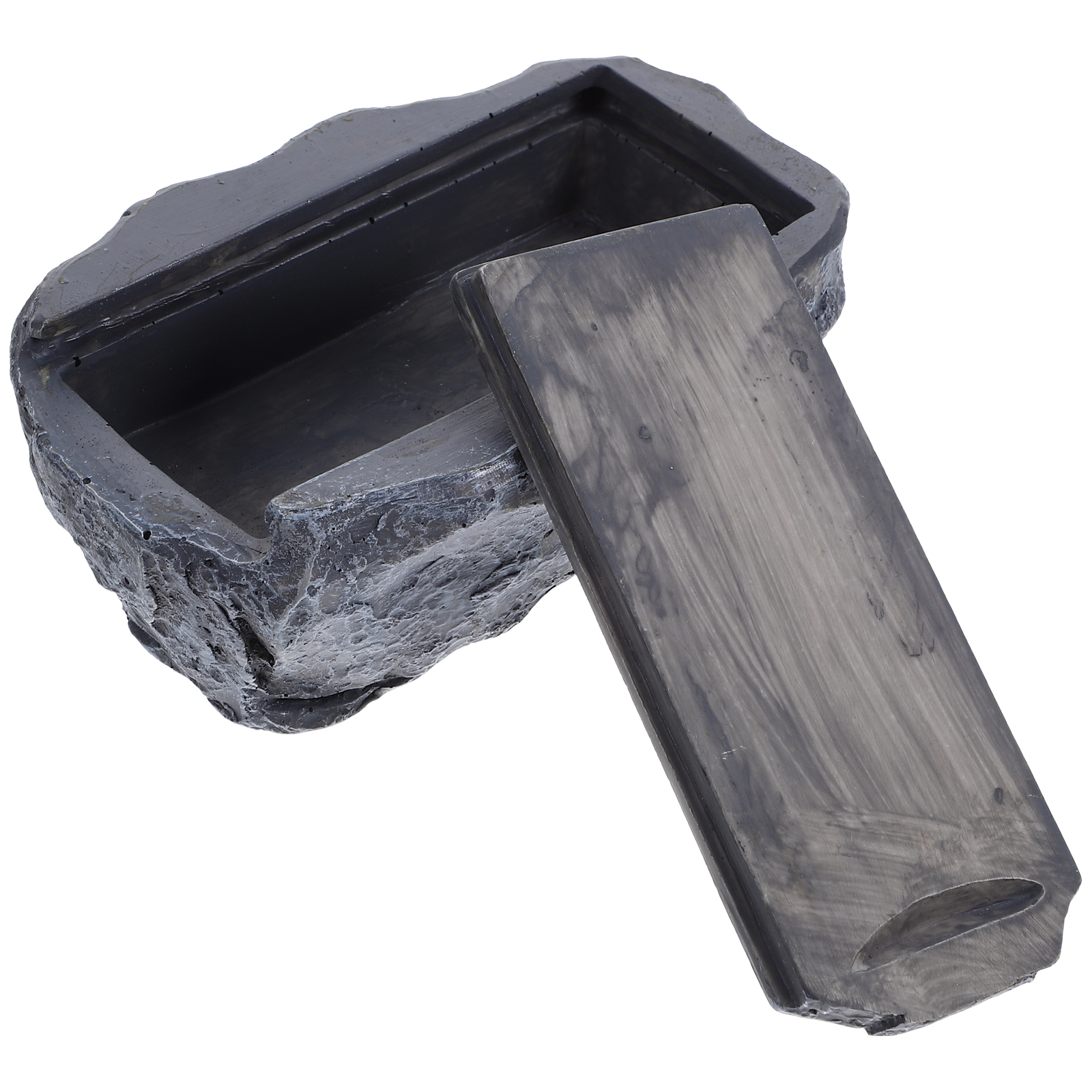 Caja de llaves ocultadora de llaves de roca, llavero de imitación, ocultar una llave, mira lisa, una piedra de roca de aspecto Real, seguro para jardín al aire libre o