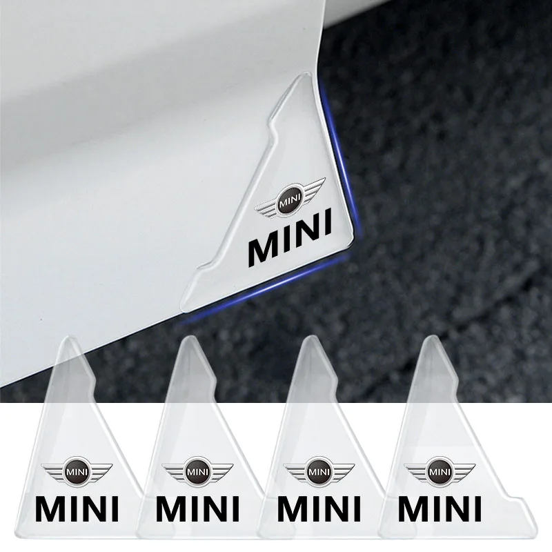 Cubierta transparente para esquina de puerta de coche, pegatina de protección antiarañazos para MINI Cooper One S Clubman R50 R53 R56 R60 F55 F56 R57 R58