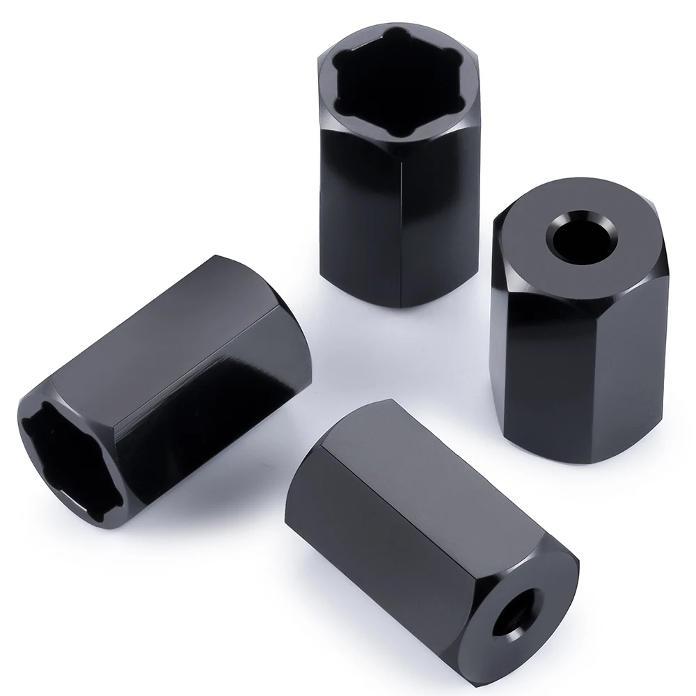 YEAHRUN Aluminum Alloy 5mm to 7mm Hex Wheel Hub Adapter Conversion for WPL D12 1/10 SCX24 Wheels on WPL