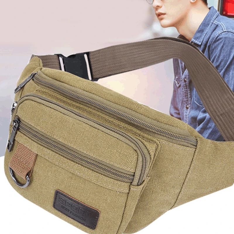 Saco de peito lona saco de cintura das mulheres dos homens saco de cinto moda saco de viagem bolsa para telefone bolsa de bolso hip saco de cintura masculino