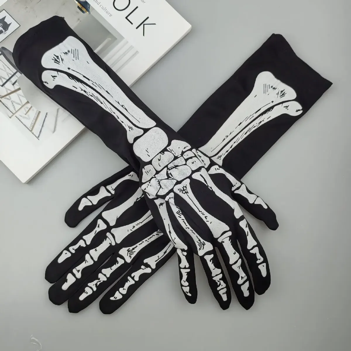 Halloween Skelett Skelett Handschuhe Trick Dark Wind Convex Handschuhe Skelett Geist Festival Kostüm