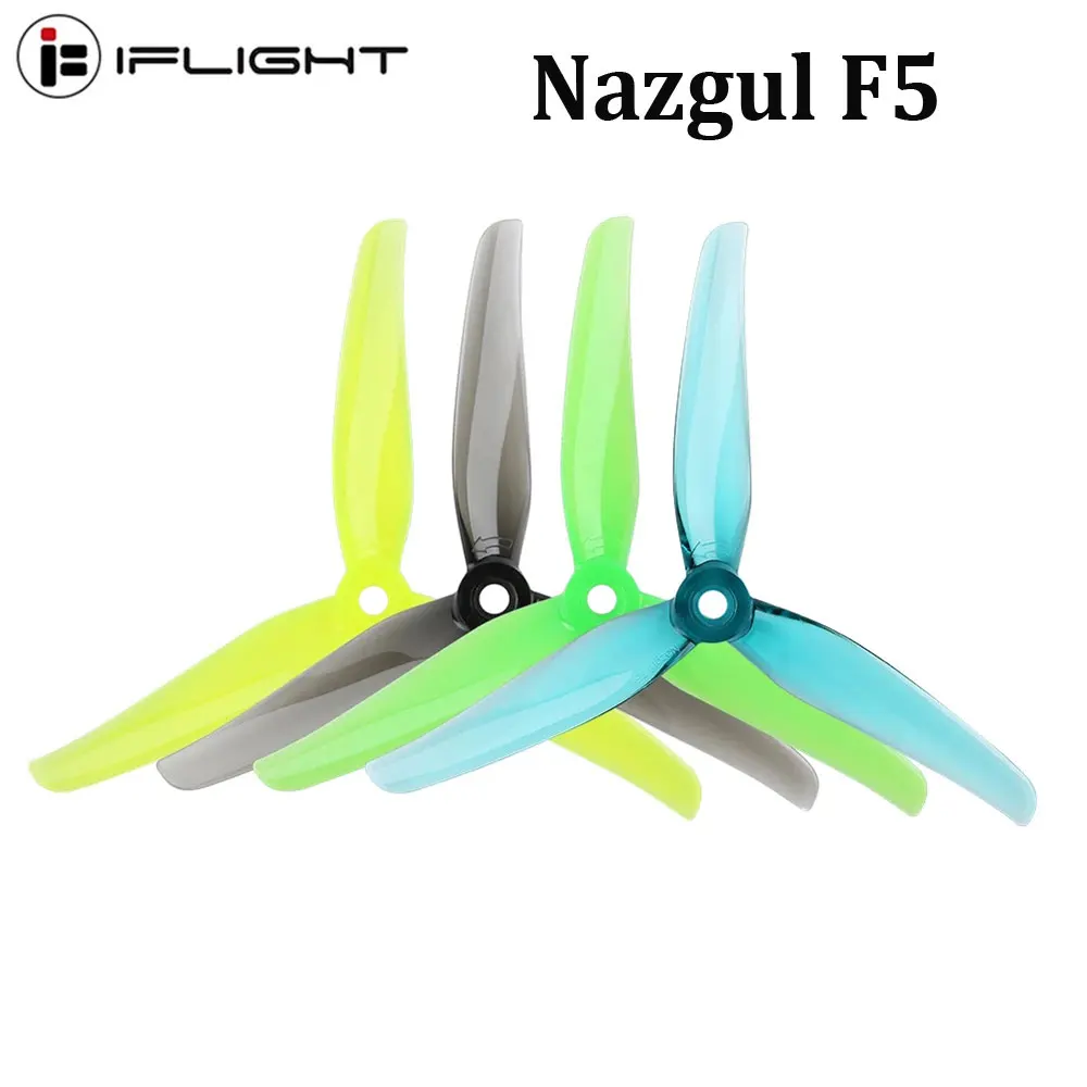 4 paires IFlight Nazgul F5/5140 5 pouces 3 pales/hélice à trois pales avec trou de montage de 5mm pour Drones FPV Racing Freestyle 5 pouces