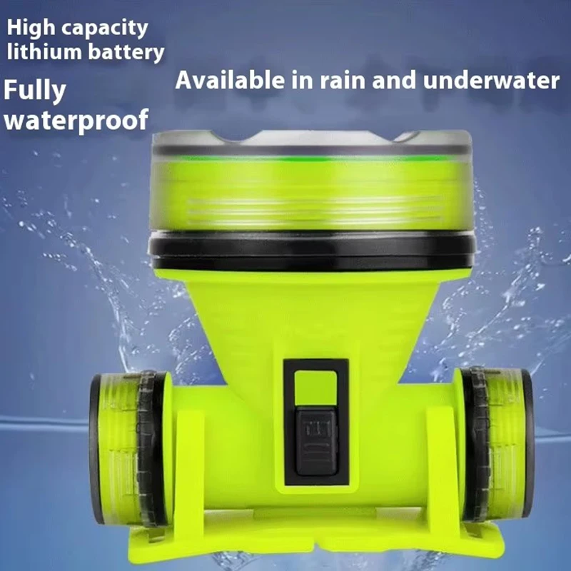 Faro de buceo recargable portátil, sumergible subacuático de 350m, resistente al agua, LED superbrillante, faro para pesca submarina, nuevo