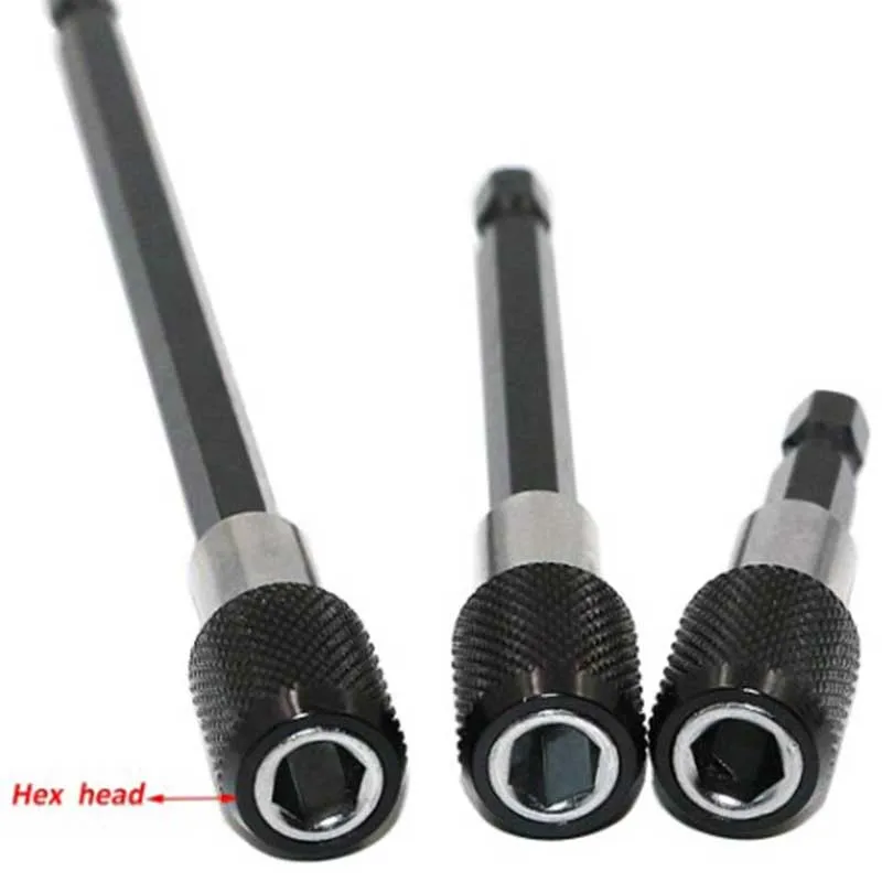 1 PC/3 PCS 1/4 นิ้ว Quick Hex Shank Release แม่เหล็กไขควงไฟฟ้า Extension Bit 60/100/150 มม. Ro