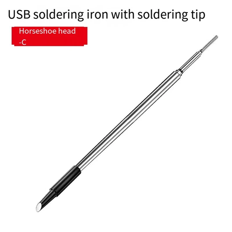 3Pc C210 Soldering Iron Tip USB Soldering Iron Tip 5V Battery Soldering Iron Tip Soldering Rework Accessories