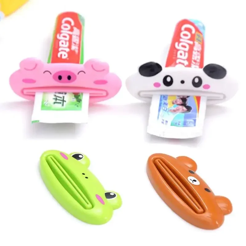 สําหรับห้องน้ํา 1 ชิ้นสัตว์ง่ายยาสีฟันพลาสติกฟันหลอดยาสีฟัน Squeezer Rolling ผู้ถือ Cocina