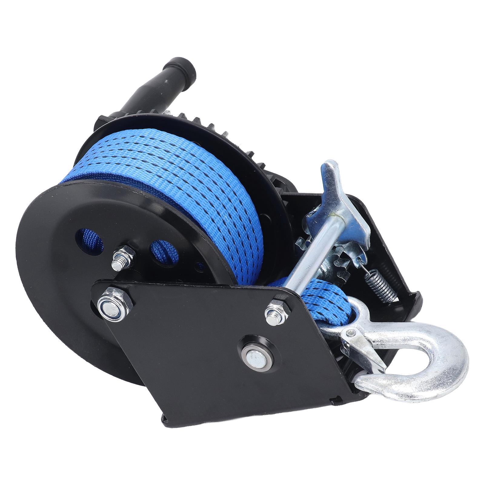 Manivela para levantamento industrial, guincho manual com cinta de nylon, Heavy Duty, liga de aço, 1600lbs