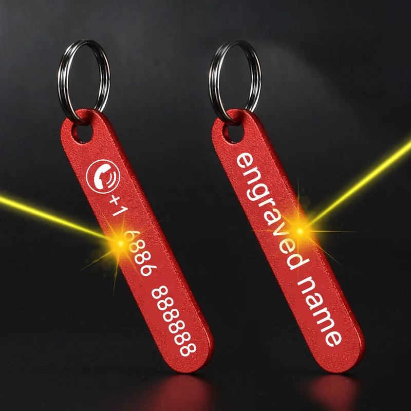 LLavero personalizado de moda, llavero personalizado con nombre, número de teléfono, regalo para llavero antipérdida, accesorios