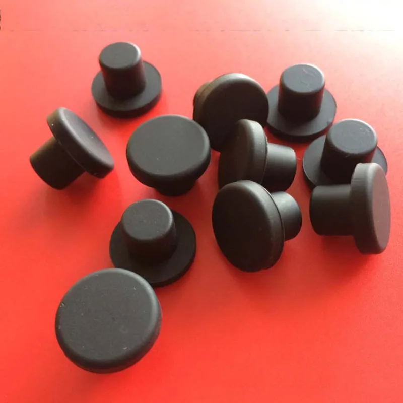 2 มม.-14 มม.ซิลิโคนสีดํา Hole Stopper ยางหมวกรอบซีลปลั๊ก T ประเภทสูงอุณหภูมิปลั๊กกันฝุ่น