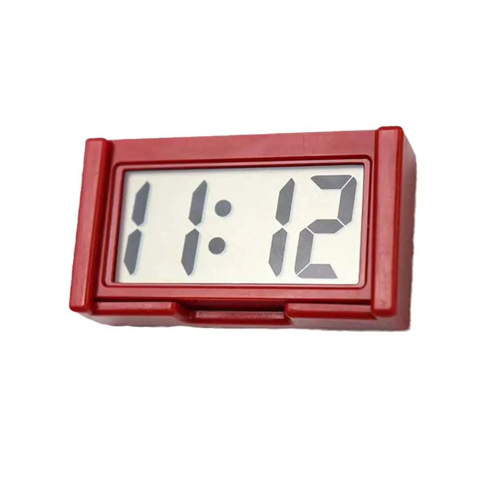 Mini relógio digital decorativo tela grande relógio de carro adesivo eletrônico auto ornamento painel mini acessórios do carro relógio