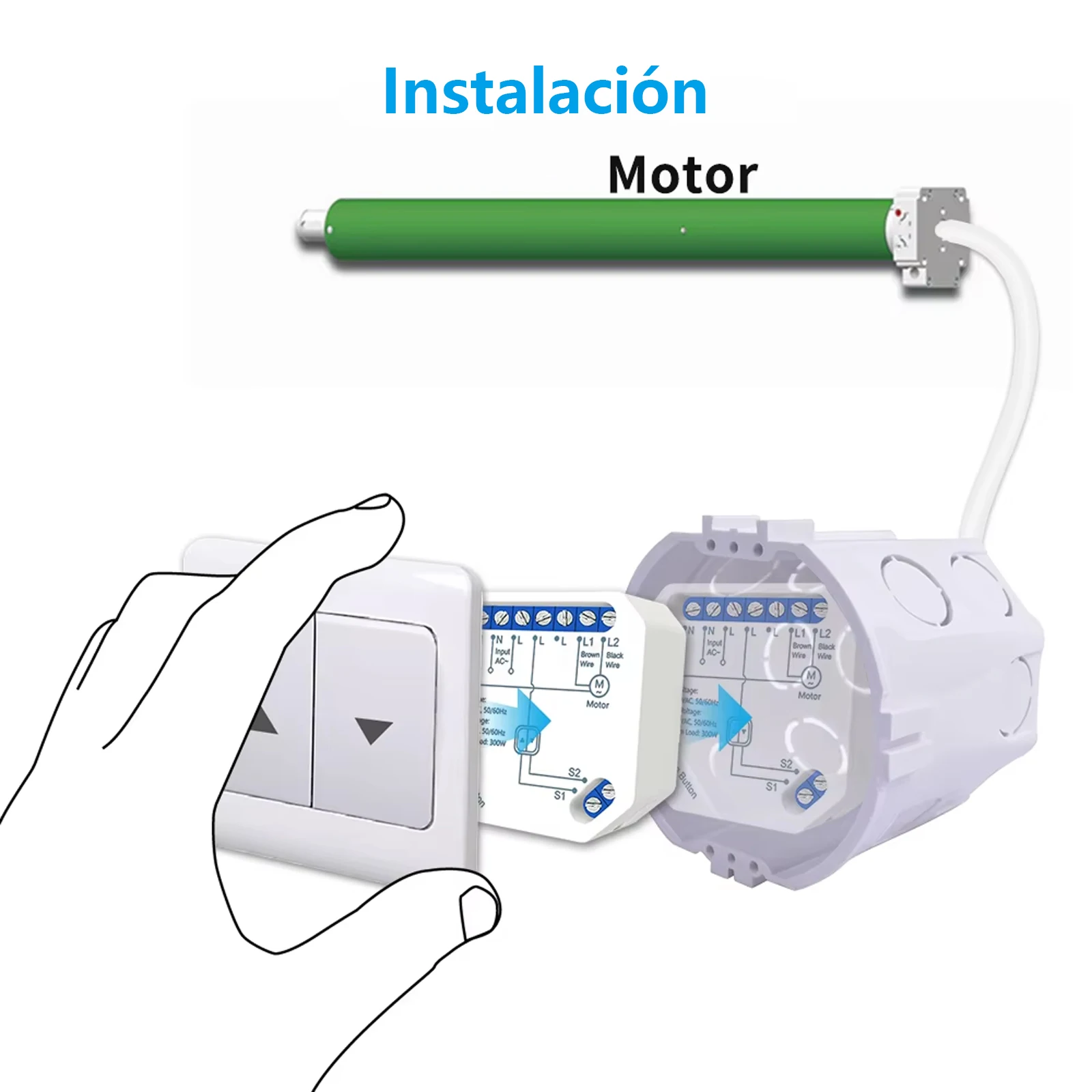 Módulo de interruptor de cortina Tuya Smart Life, persianas con Control remoto, persiana enrollable, aplicación RF + WIFI, temporizador, Google Home, Aelxa Echo, hogar inteligente