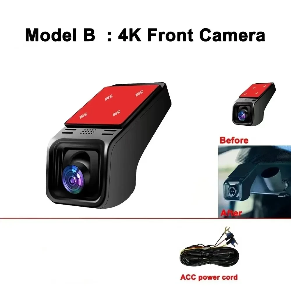 HD 4K 2160P WiFi Auto DVR Dash Cam Camera 2K 1600P 1080P 24H Parkeermonitor APP Controle Auto Rijden Videorecorder voor alle auto's
