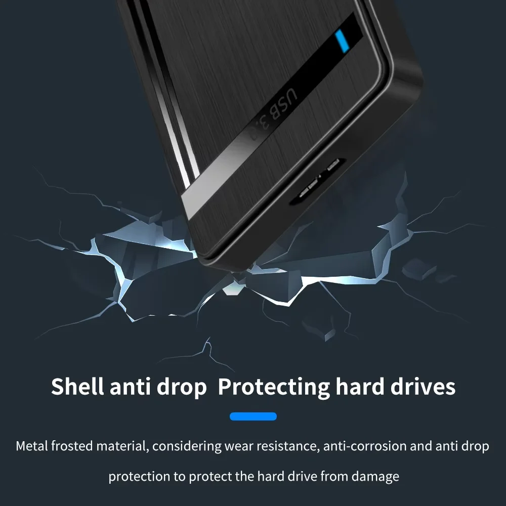 2.5 inch HDD Enclosure SATA to USB 3.0 External Hard Drive Case 6Gbps Speed SATA SSD HDD Case for Laptop PC Accessories