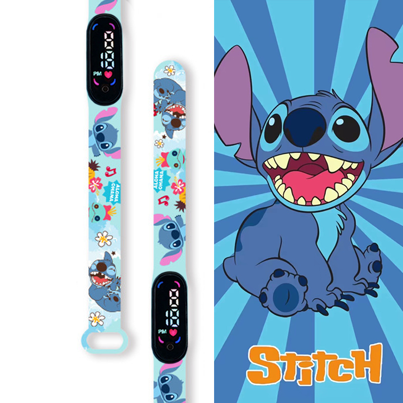 Disney dos desenhos animados ponto crianças relógios meninas moda pulseira led relógio feminino crianças eletrônico digital à prova dwaterproof água
