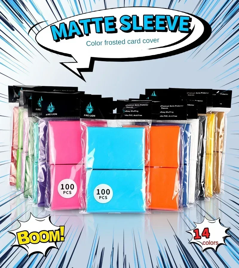 100 Uds 66x91mm 2,60x3,58 pulgadas mate Katana funda para tarjeta comercial Protector de tarjetas TCG para fundas de tarjetas MTG Yugioh