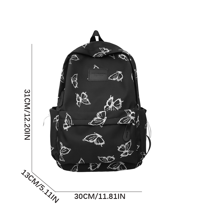 Daily Large Capacity Travel School Backpacks Ladies Pure Color Shoulder Knapsacks Nylon Zipper Shopping Rucksacks