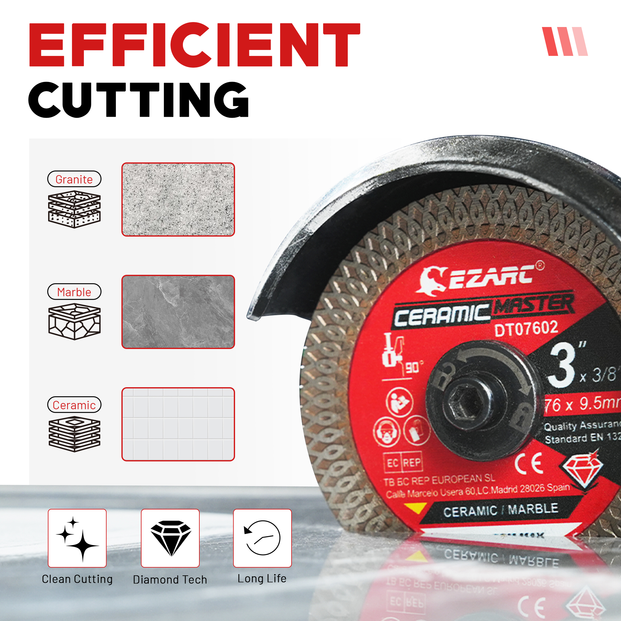 2 шт., 3 дюйма, супертонкие алмазные лезвия, алмазные пилы для угловой шлифовальной машины, лезвие для плитки, гладкая резка фарфора, керамики, мрамора