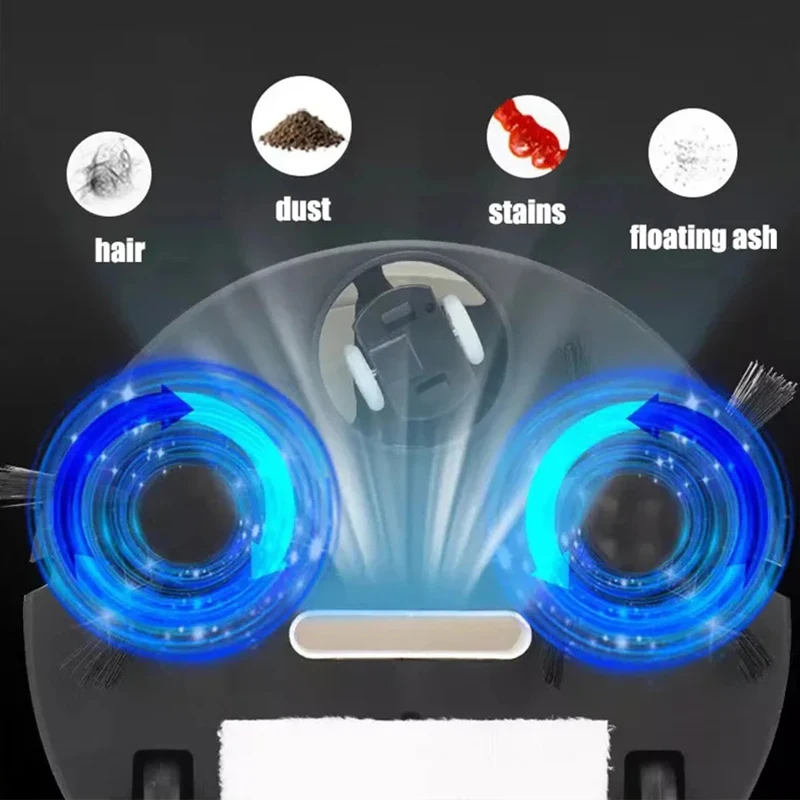 Xiaomi 3 In 1 Smart Sweeping Robotเครื่องดูดฝุ่นUSBชาร์จไร้สาย 1500PaลากทําความสะอาดกวาดสําหรับOffice Home