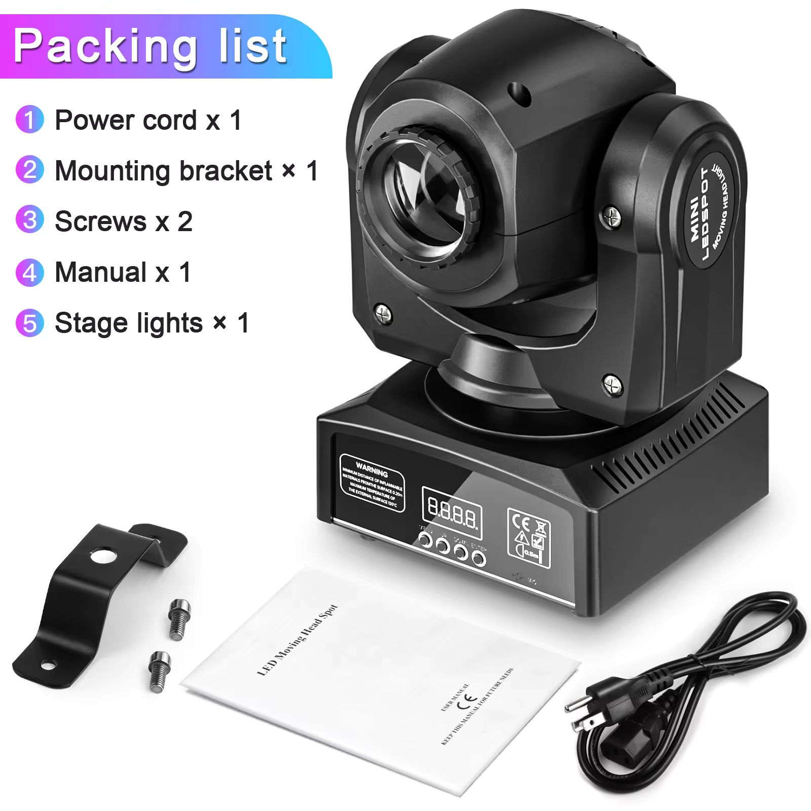 Yiflamefly phares mobiles 30W RGB LED lumières de scène noires DMX 512 pour mariage DJ Disco fête spectacle en direct éclairage de scène