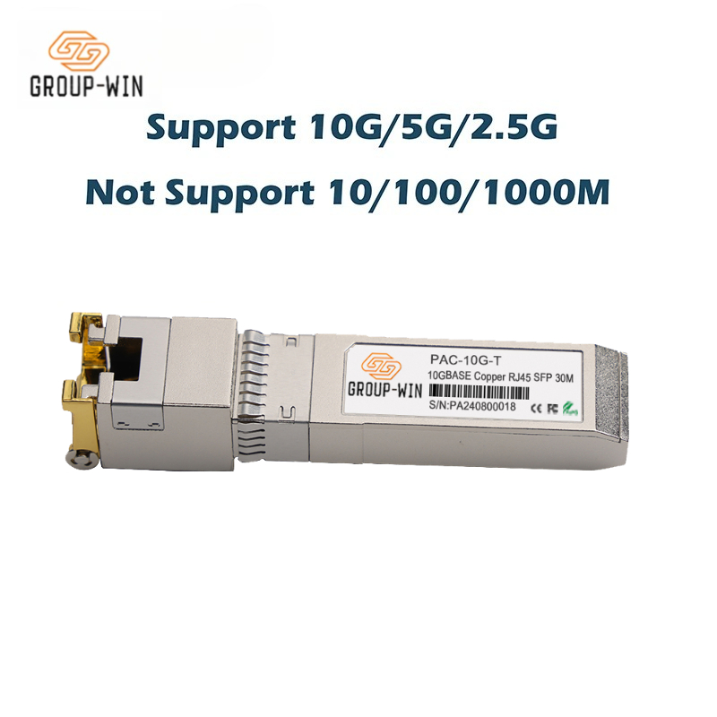 10G SFP + to RJ45, SFP +-T, 10GBase-T, 30M, 10G Copper SFP for Cisco Mikrotik, TP-Link, Zyxel/HORACO/Unifi Switch Copper Module