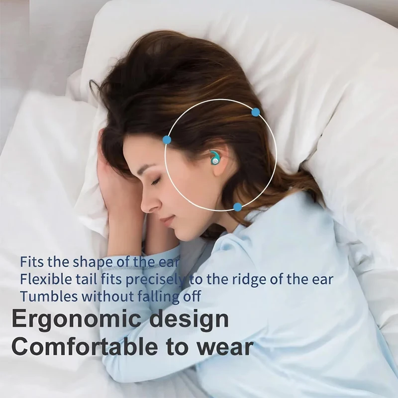 1 Pair Soft Silicone Earplugs - Noise Canceling, Waterproof, Comfortable Fit, for Sleep, Swimming, Creating a Silent Environment