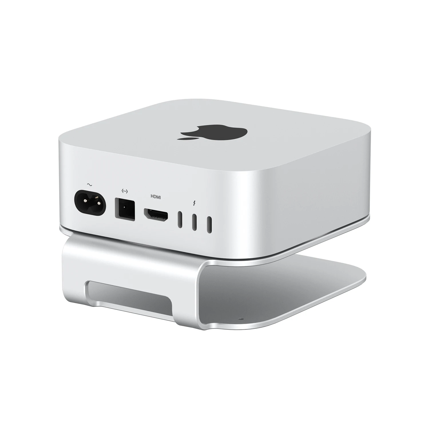Mac mini Desktop Stand สําหรับ Mac Mini M4 /M4 Pro 2024 การกระจายความร้อนอลูมิเนียม Mount Dock Cooling อุปกรณ์เสริม