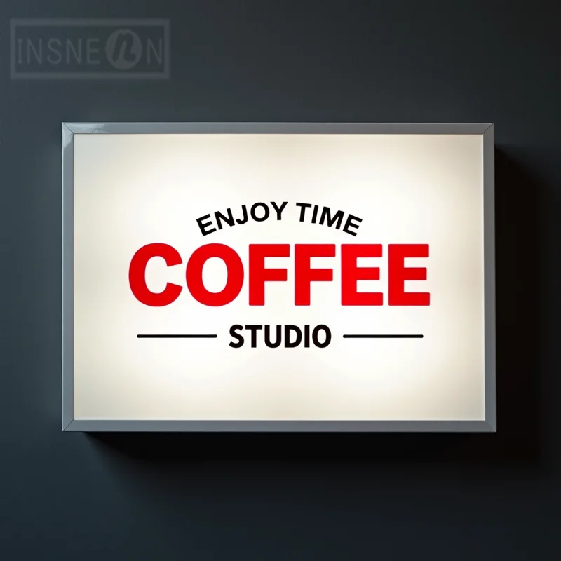 Custom LED Light Box Outdoor Business Sign Acrylic Waterproof Double Sided Storefront Wall Hanging Illuminated Signage