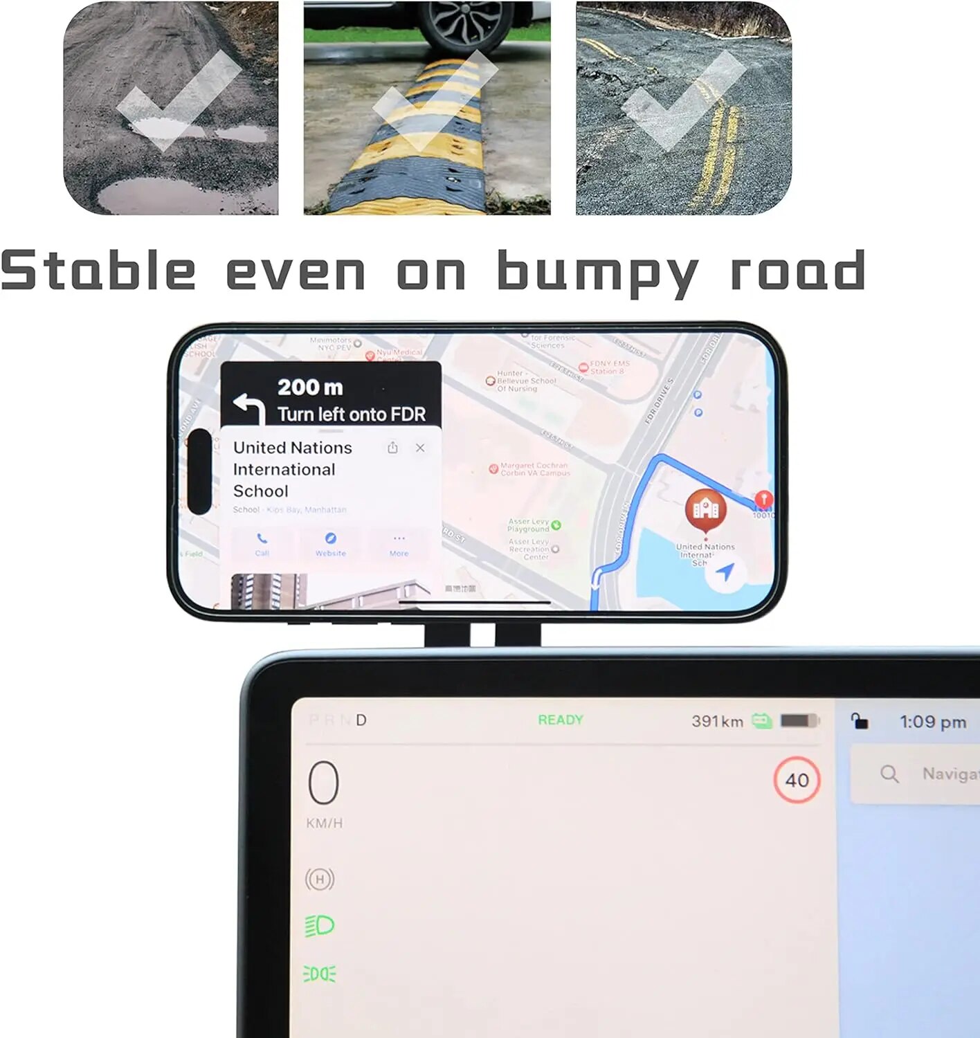 Magnetic Car Phone Holder for Tesla Model 3/Y/X/S for Magsafe IPhone 14 13 12 Metal Expansion Bracket Laptop Screen Side Mount