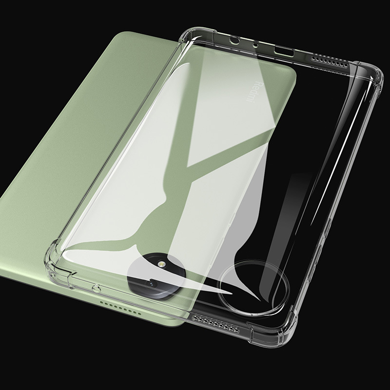For Redmi Pad SE 8.7" 2024 Case Transparent Air-bags Soft Silicone TPU Protection Shockproof Capa Fundas Shell For RedmiPad 8.7