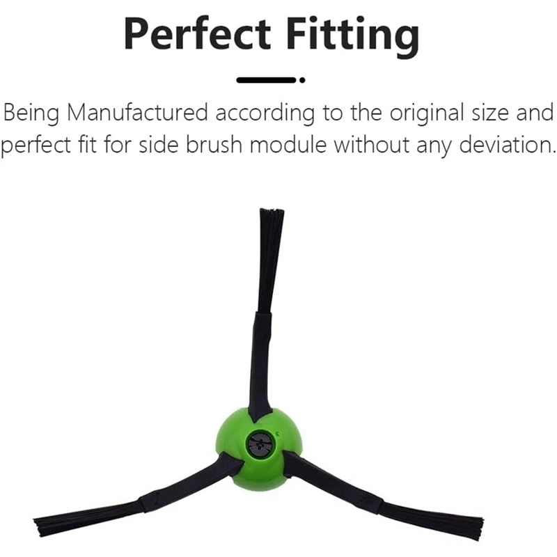 Replacement Side Brushes For Irobot Roomba E, I, & J Series E5, E6, I1, I1+, I3, I3+, I4, I4+, I6, I7, I8, J7, J7+ Plus